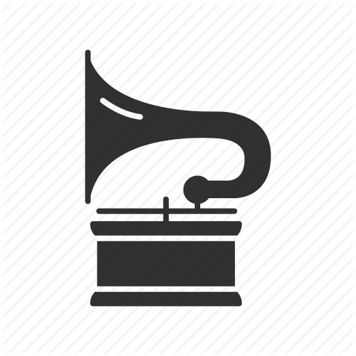 Audio Player, Horn Speaker, Phonograph, Record Player Icon