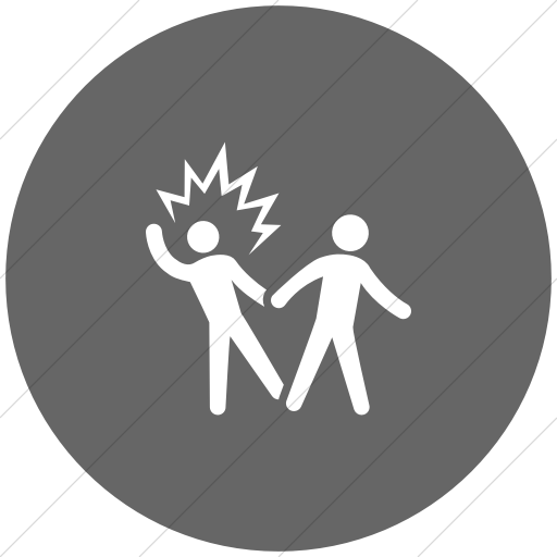 Flat Circle White On Gray Ocha Humanitarians Security