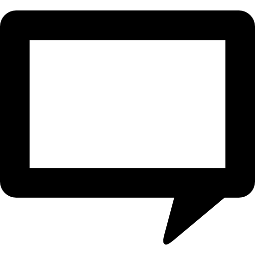 Rectangular Speech Bubble Of Chat Icons Free Download