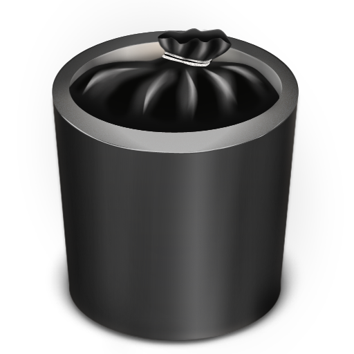 Trash Black Full Icon Trash Iconset