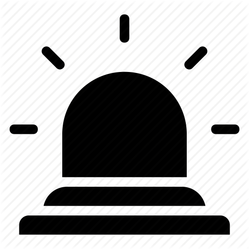 Alert, Ambulance, Attention, Caution, Light, Police, Red Light Icon