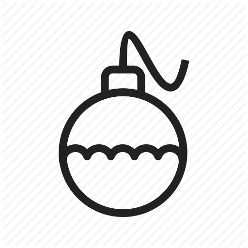 Ball, Birthday, Card, Celebration, Decoration, Ornament, Red Icon