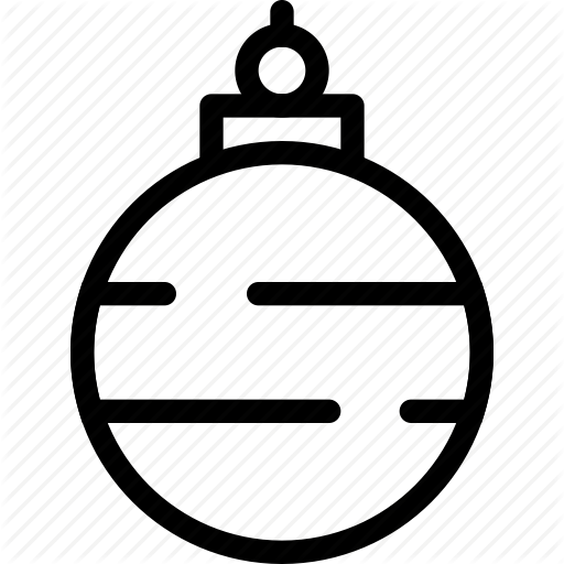 Ball, Christmas, Decor, Decoration, Glass, Red, Shiny Icon