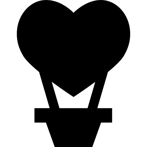 Love Hot Air Balloon Icons Free Download