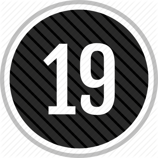 Count, Nineteen, Number Icon
