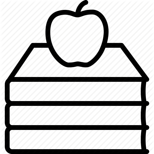 Apple, Book, Books, Education, Learning, School, Stack Icon