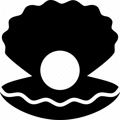 Clam, Gemstone, Jewel, Jewelry, Pearl, Shell Icon