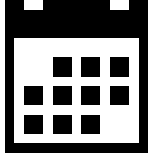 Square Calendar With Blocked Dates Icons Free Download