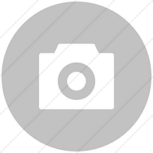 Flat Circle White On Silver Broccolidry Camera Icon
