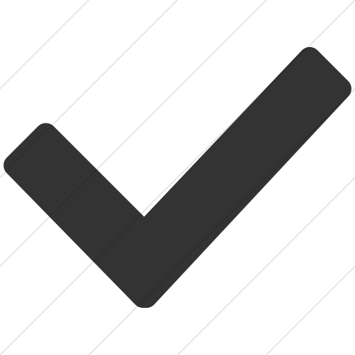 Simple Dark Gray Broccolidry Checkmark Icon