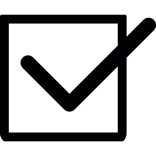 Tick Box With A Check Mark Icons Free Download