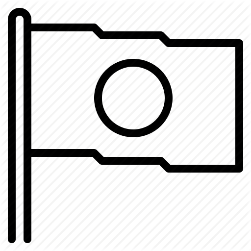 Circle, Country, Flag, Japan, Red, White Icon