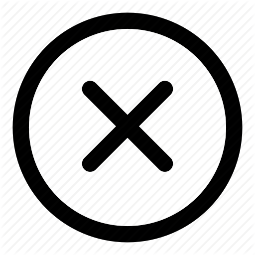 Cancel, Circle, Close, Delete, Dismiss, Red, Remove Icon