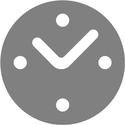 Gray Clock Icon
