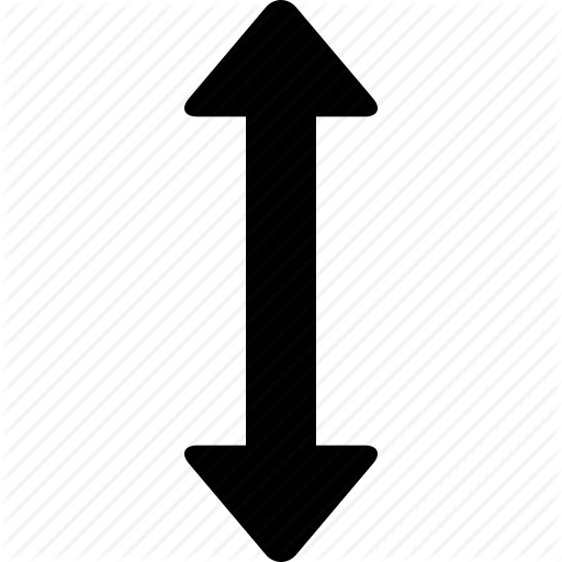 Arrow, Direction, Distance, Down, Height, Move, Up Icon