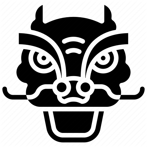 China, Dragon, Dragon Dance, Face, Head Icon