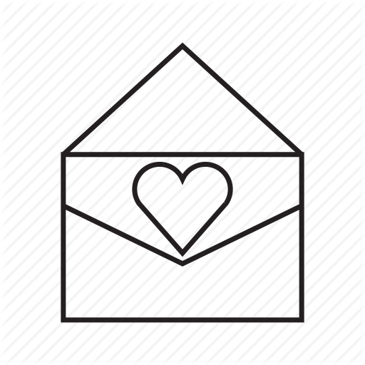 Heart Icons Envelope