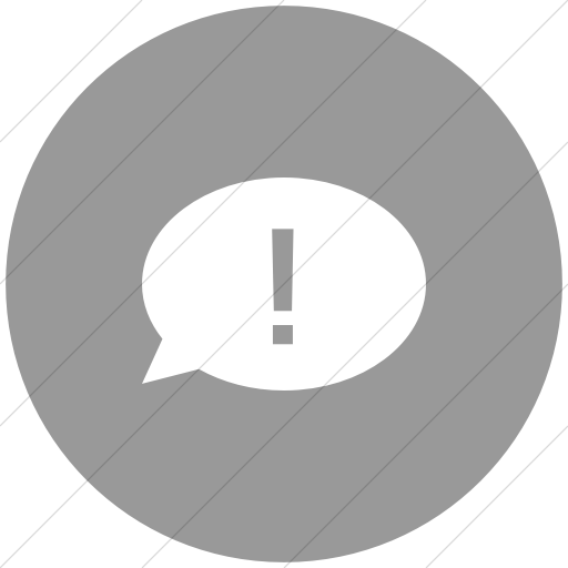 Flat Circle White On Light Gray Raphael Bubble