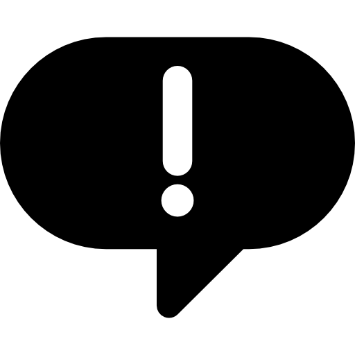 Speech Bubble With Exclamation Mark Icons Free Download