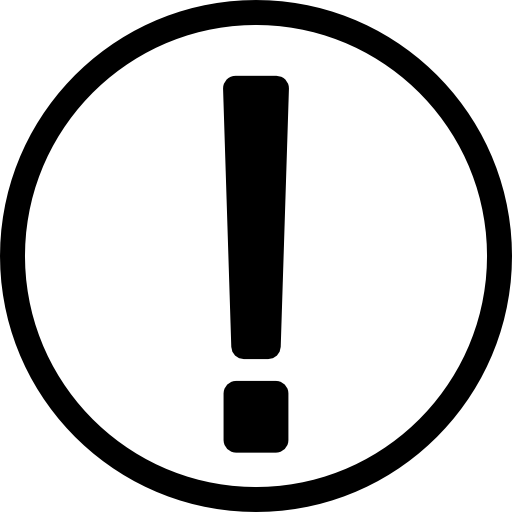 Circle Outline With Exclamation Point Icons Free Download