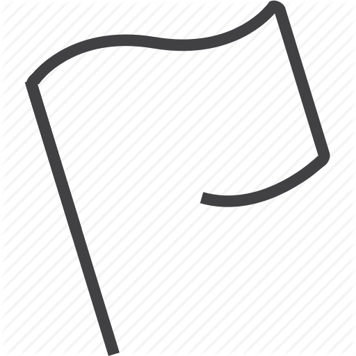 Arrow, Flag, Green, Red Icon