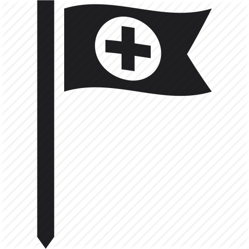Cross, Flag, Red Cross Icon