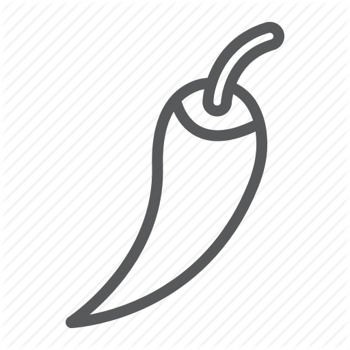 Chili, Diet, Hot, Pepper, Red, Vegetable, Vegetarian Icon