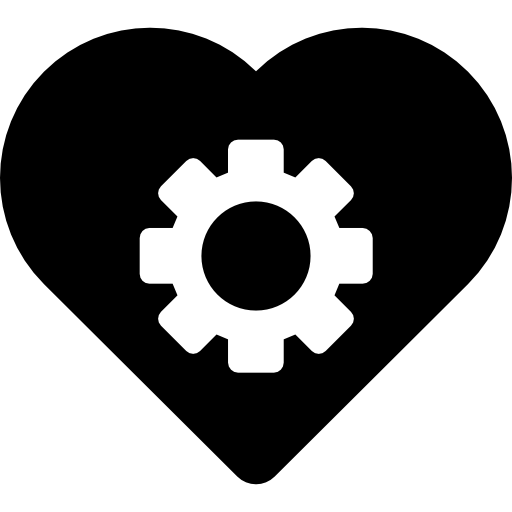 Heart With Gear Icons Free Download