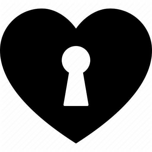 Heart, Hole, Key, Keyhole, Love, Romance, Unlock Icon