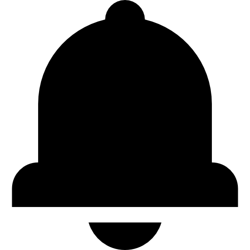 Alarm Symbol Of Black Bell Icons Free Download