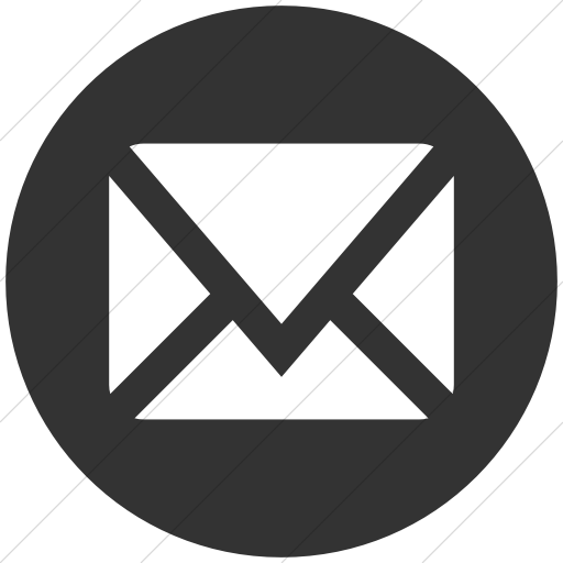 Simple Dark Gray Social Media Mail Icon