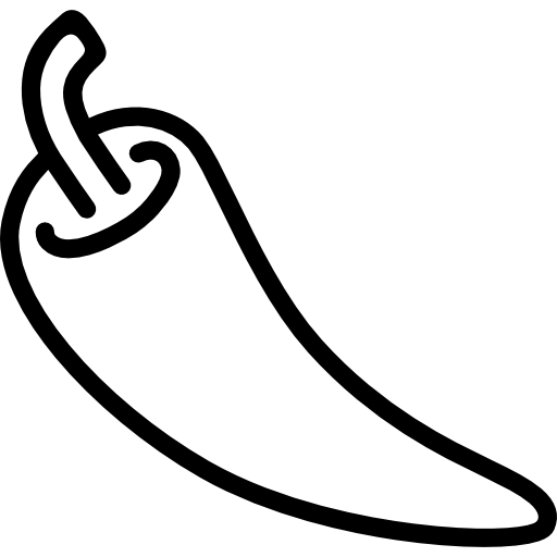 Hot Pepper Outline Icons Free Download