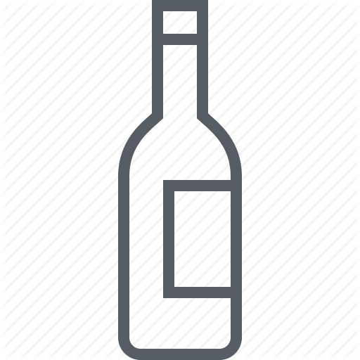 Bottle, Drink, Red, Rose, White, Wine Icon