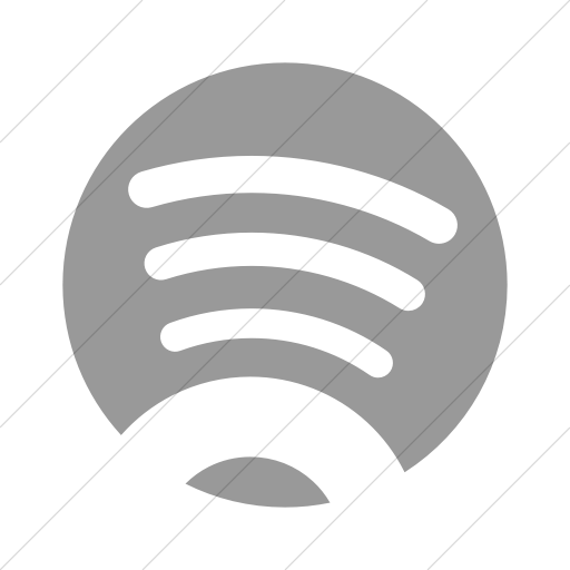 Simple Light Gray Foundation Social Spotify Icon