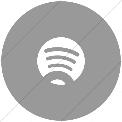 Flat Circle White On Light Gray Foundation Social