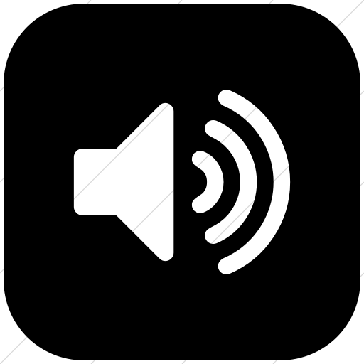 Flat Rounded Square White On Black Bootstrap Font