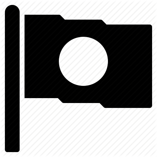 Circle, Country, Flag, Japan, Red, White Icon