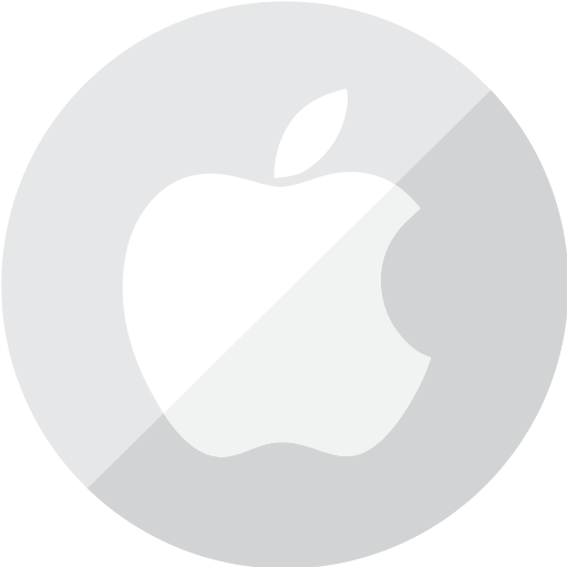 Logo, Communication, Apple, Mobile, Silver, Telephone Icon