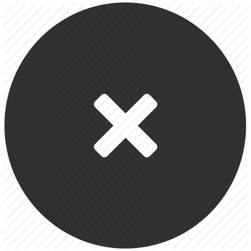 Close, Dark, Delete, Dismiss, X Icon