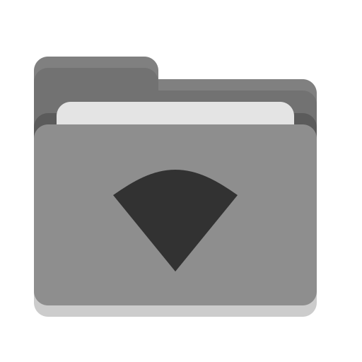 Folder, Grey, Wifi Icon Free Of Papirus Places