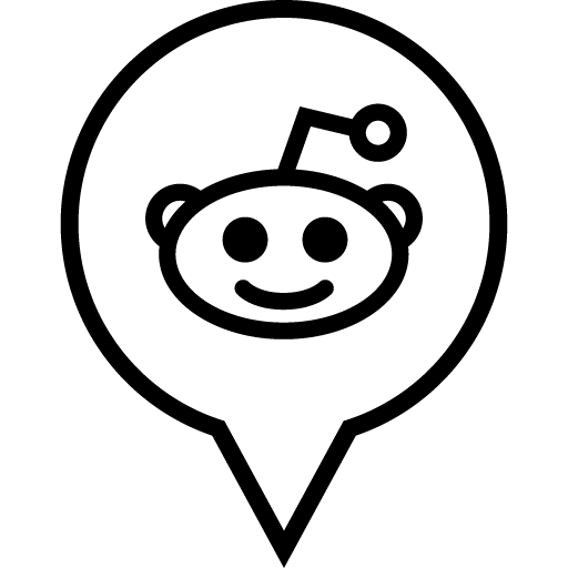 Reddit Free Outline Social Media Pn Designed