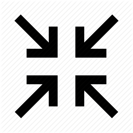 Low, Minimize, Reduce, Resize, Retract, Scale Icon