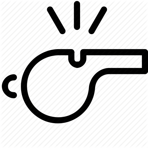 Exercise, Referee, Sports, Trainer, Training, Whistle Icon