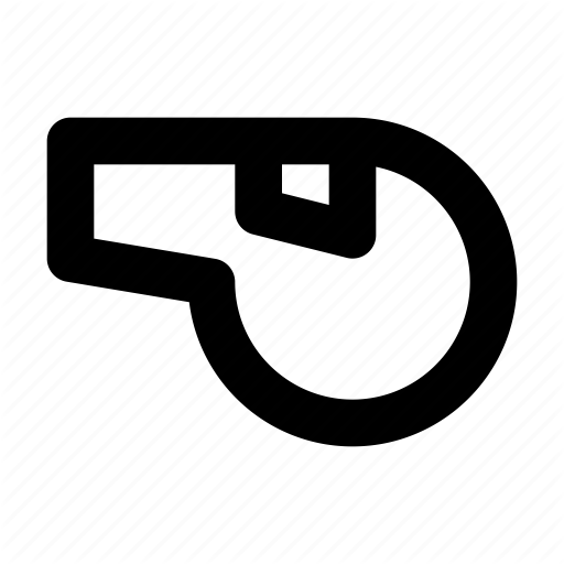 Foul, Game, Referee, Sport, Whistle Icon