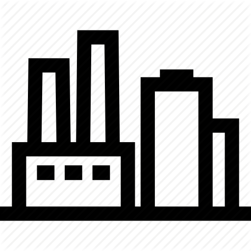 Factory, Oil, Petroleum, Refinery Icon