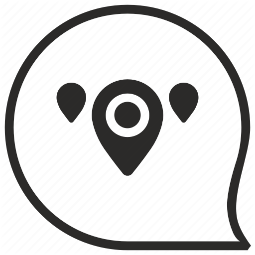 Comment, Geo, Map, Message, Pointer, Region Icon