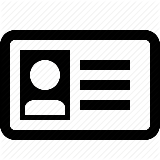 Id, Id Card, Identification, Personal Data, Profile, Registration Icon