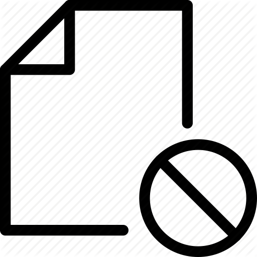 Data, Dismiss, Document, File, Paper, Reject Icon