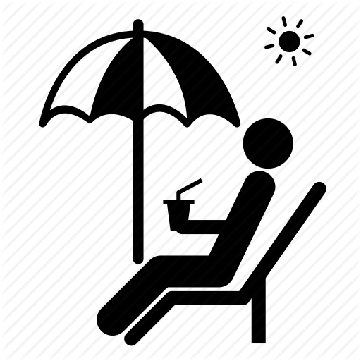 Beach, Relax, Relaxing, Summer, Umbrella, Vacation Icon