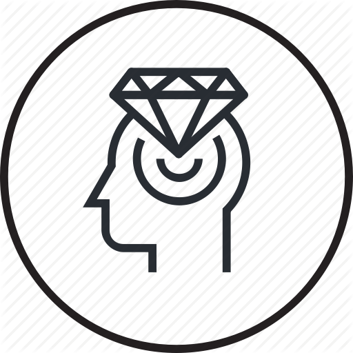 Brain, Head, Human, Line, Process, Reliability Icon